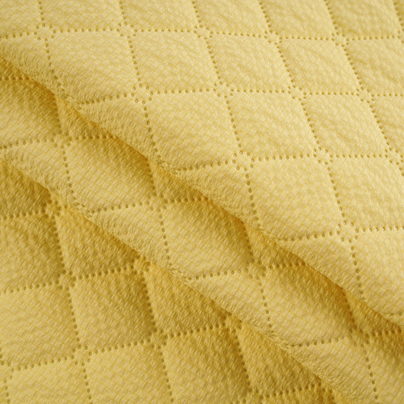 BH-12# Bubble grid 120g imitation silk cotton polyester viscose cloth