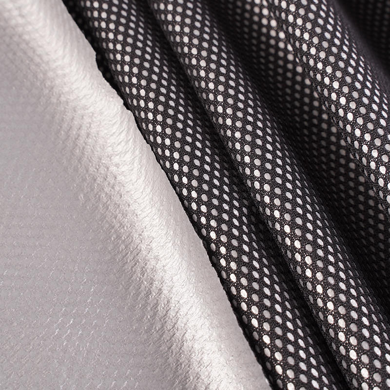 Mesh TPU Silver Film Low Transparency Laminated Fabric for Lining